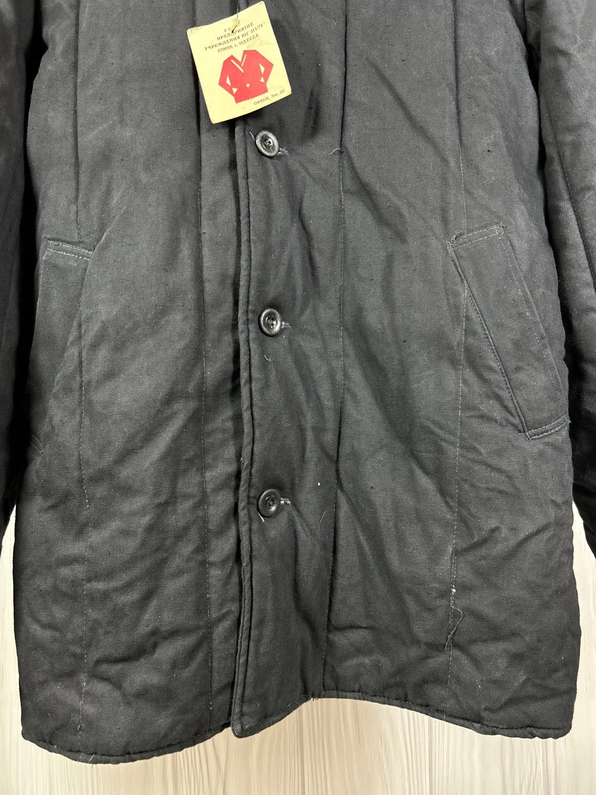 Vintage Soviet Padded Jacket USSR Military Telogreika Vatnik - product detail image 5