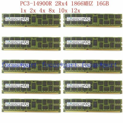 M241☆SAMSUNG 1R×4 DDR3-1866 PC3-14900R 8GB ECC 1枚 計 8GB
