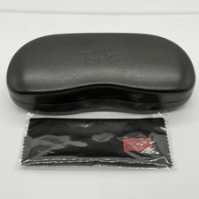 Ray-Ban Universal Medium Black Hard Sunglasses Eyeglasses Case w/ Cloth **NOTE**
