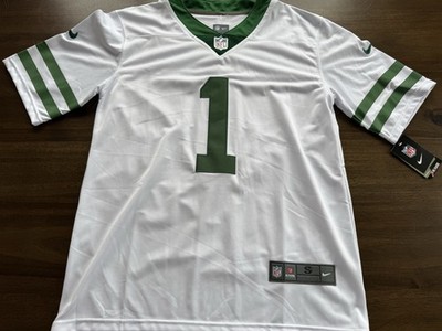 Sauce Gardner New York Jets Nike Jersey White Stitched #1 Size S - Fits Like M