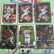6 JEREMY PENA RC lot 2022 Topps Stadium Club 2024 Holiday Silver Glitter ASTROS