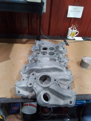 Aluminum Intake SBC GM 3823481 NHRA IMCA WISSOTA Nova Camaro Corvette Chevelle