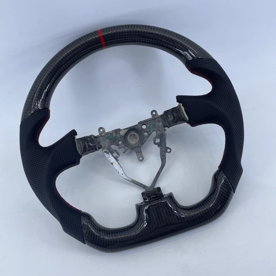 Volante de fibra de carbono real Legacy para Subaru 2003-2007 WRX STI 2005-2007 Foto 2 de 4