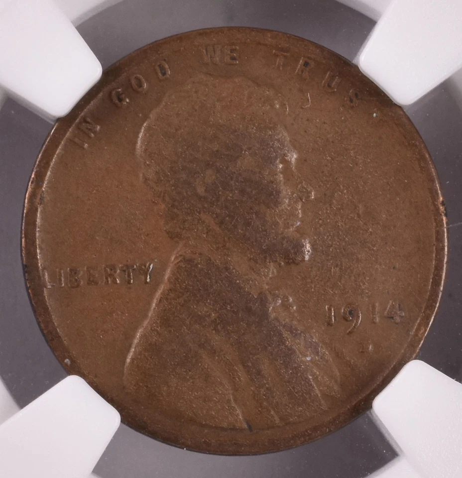 1914-D Lincoln Wheat Penny Cent - NGC G4 BN  - Image 2 of 3