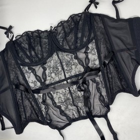 Agent Provocateur Love Black Basque 36DD NWT $490