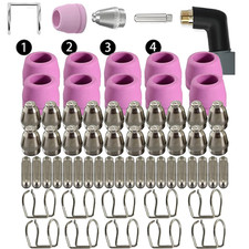 60 pcs Plasma Cutter Torch Consumables Kit for SG-55, AG-60, WSD-60 CUT50 60Amp