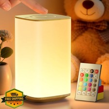 Auxmir Nursery Night Light Wood Grain