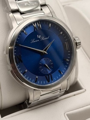 Lucien Piccard Quartz Herrenuhr LP-12744-33 Klassisch Edelstahl Blau Box