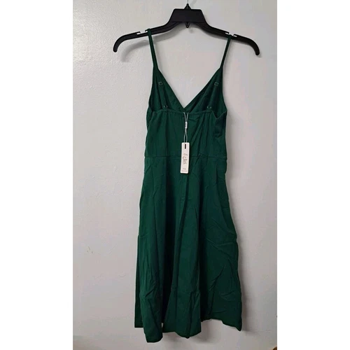 Mujer Cuello en V Correa de Espagueti Verano Informal Columpio Solero con Bolsillo Talla S - Imagen 3 de 10