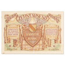 Alemania - Billete de necesidad 10000 marcos 1923 - Mannheim - XF - PS910