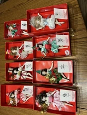 Lot of 13 Fairies The Christmas Ornament Collectors Club Each Fairy Hand Painted