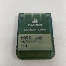 PS Memory Card ISLAND BLUE SCPH-1020 Playstation SONY Official Made Japan