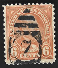 Scott# 638 6c James Garfield with Numeral 