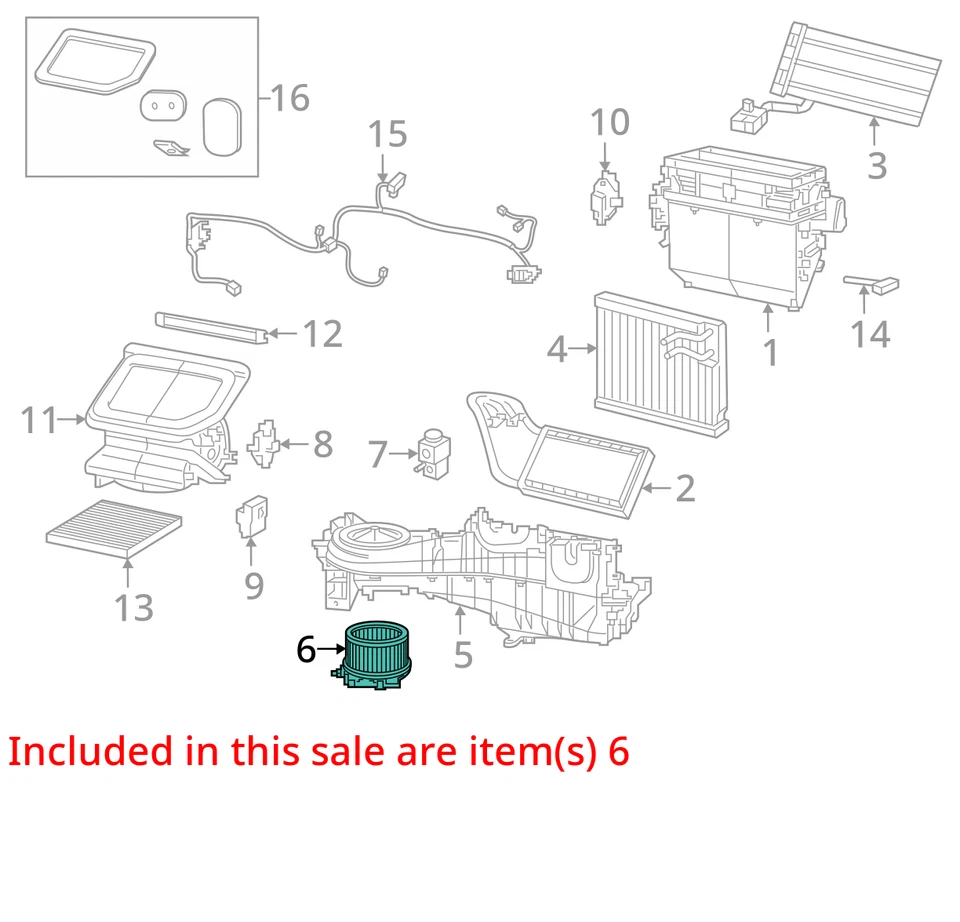 Двигатель вентилятора переменного тока для обогревателя Jeep Wrangler 2021 года от оригинального производителя 15 000 миль - LKQ362939653 - Изображение 4 из 4
