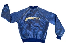 VINTAGE HUNTER TV SHOW JACKET XL 1988 CAST CREW 2ND UNIT CONRAD SATIN GOLD LOGO