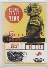 2013 Panini Contenders Rookie of the Year Contenders Ezekiel Ansah #17 0b3