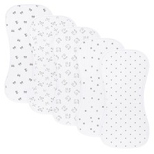 5 Pack Baby Burp Cloths, Unisex Newborn Burping Cloths, Soft and Absorbent Mu...