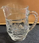 Anchor Hocking Star of David Glass Pitcher 5.5" Vintage Glassware