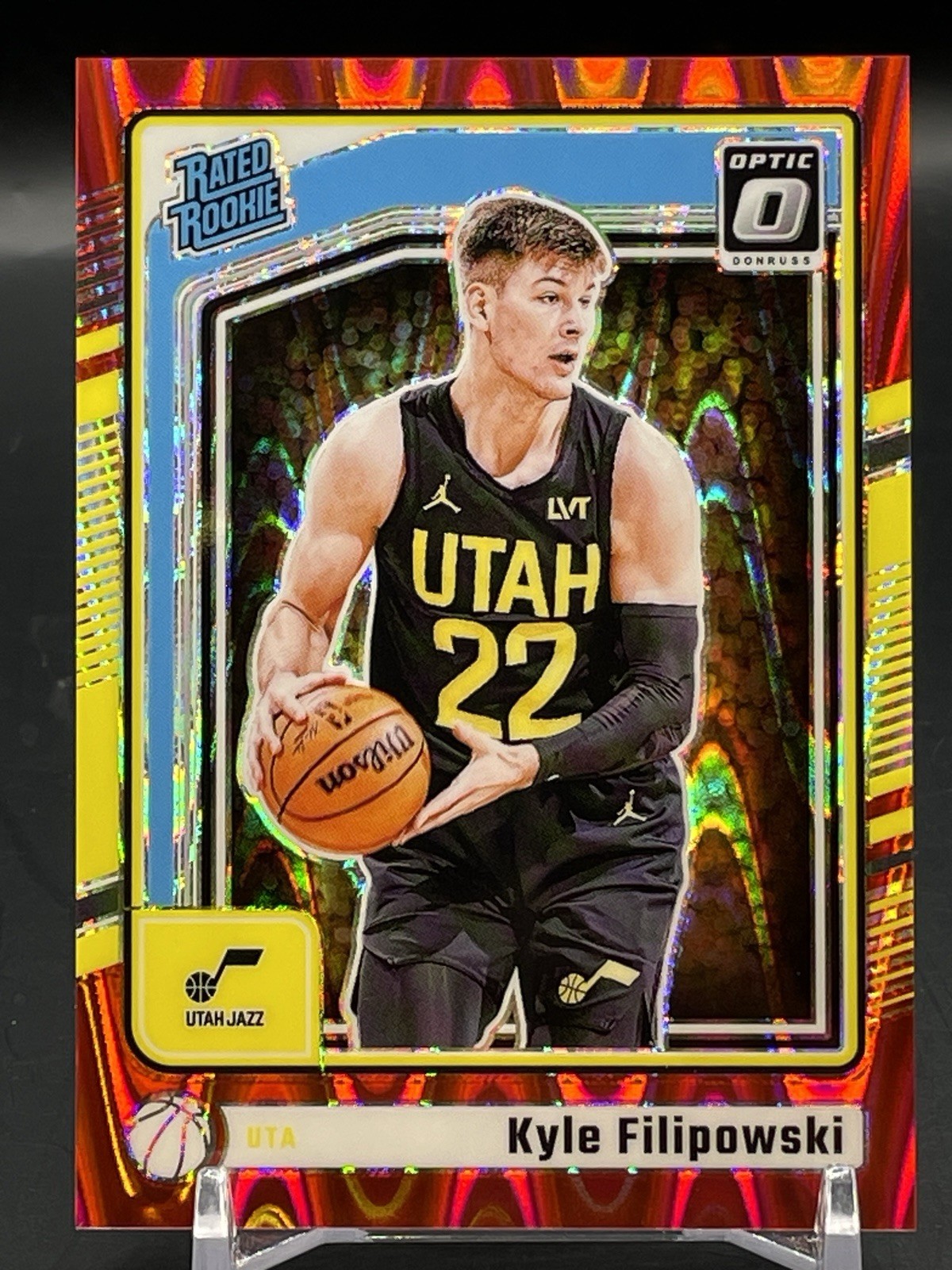 2024-25 Donruss Optic - Rated Rookie Kyle Filipowski #300, Red Seismic, 31/149