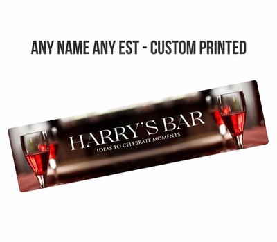 Personalisierter Barläufer ideal für Hausbar, Kneipe oder Café - mit Wunschtext 45