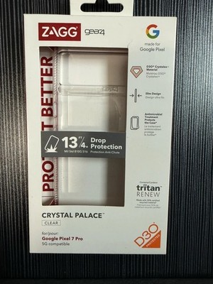 Google Pixel 7 Pro Clear Case ZAGG Crystal Palace Clear Series