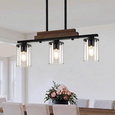VbiTmn Dining Room Light Fixture,3-Light Farmhouse Kitchen Island Lighting