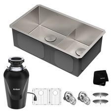 Kraus KHU103-32-100-75MB Standart PRO 32" Undermount Double Basin - Stainless