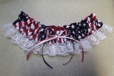 Patriotic American flag lace All sizes New wedding bridal toss keepsake garter