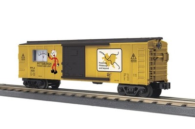 (Pre Order $110.99) MTH O Gauge Pittsburg Power & Light Power Meter Box Car