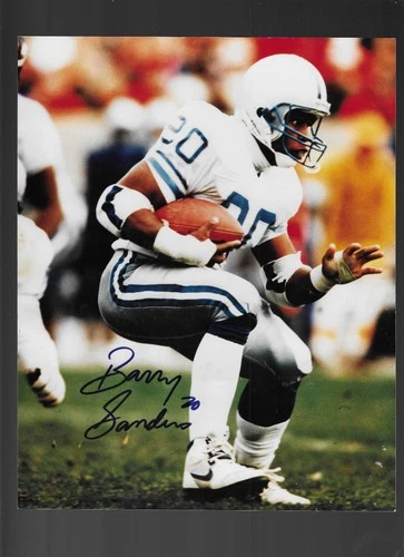 BARRY SANDERS - Detroit Lions - 8x10 Glossy Photo Picture - Autograph