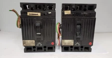 GENERAL ELECTRIC TEC36003 CIRCUIT BREAKER, 3 POLE, 3 AMP, 600VAC (LOT OF 2)