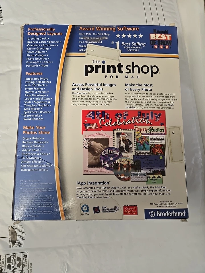 Broderbund - The Print Shop for Mac Os X Sealed - Image 2 of 4