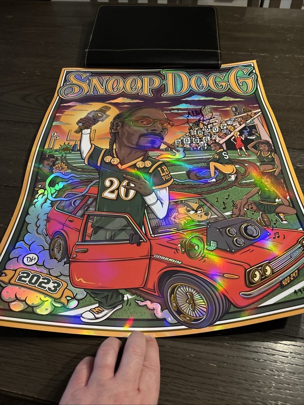 SNOOP DOGG SIGNED FOIL LITHO #4978 OOP RARE