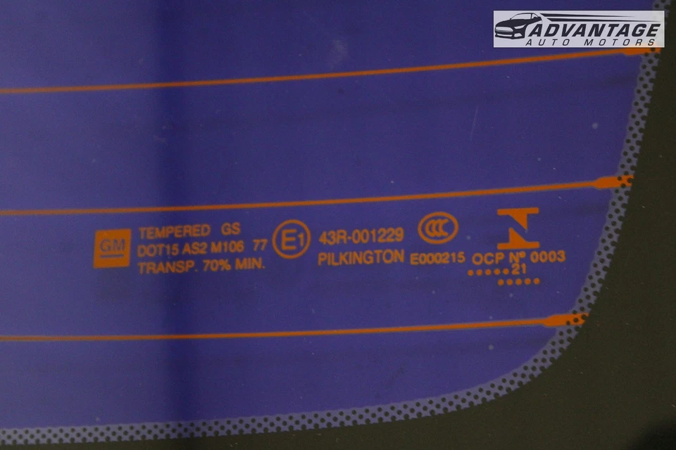 Chevrolet Camaro 2016-2024 cupé parabrisas trasero ventana vidrio OEM Foto 4 de 4