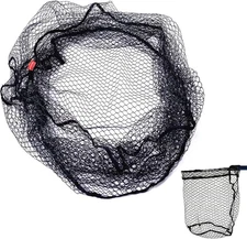 Rubber Coated Replacement Fishing Net Hook Resist for Landing Net Black X-Lar...