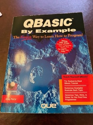 QBASIC by Example, Paperback by Greg Perry  Que Publishing