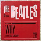 The Beatles w/Tony Sheridan  Why/Cry For A Shadow MGM 45 Rare Original PS