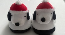 Peanuts Family Christmas Character 3D Scuff Slippers, Kids size 11/12 Toddler