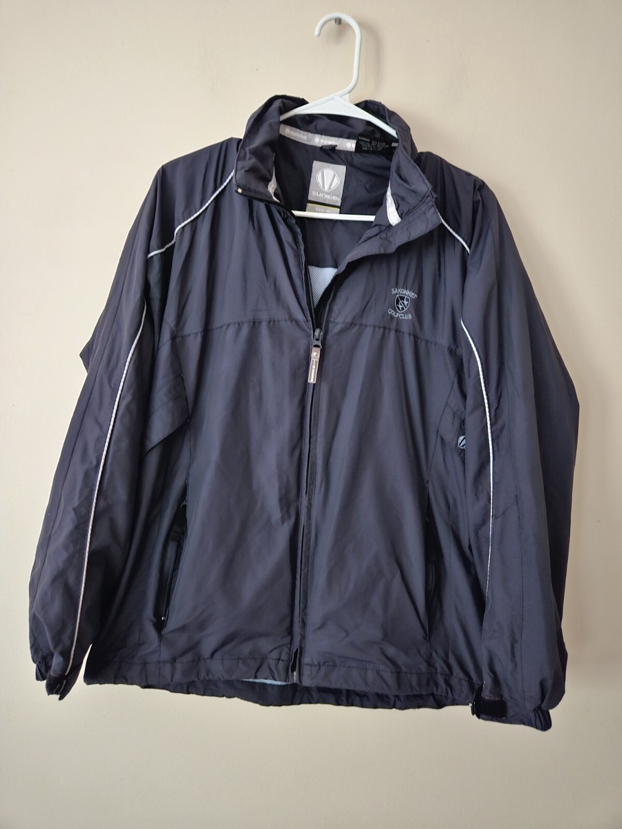 Sunice Full Zip Jacket Hood Golf Club Men's Medium Blue