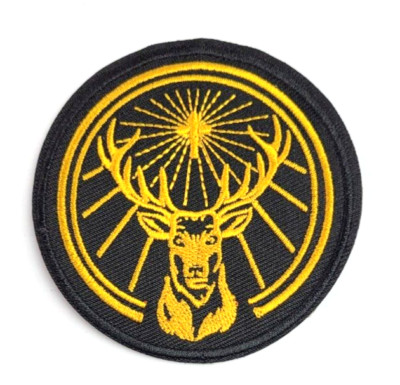 Jägermeister USA Racing Patch Bügelflicken gestickter Aufnäher rund 7 cm