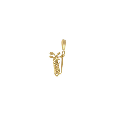 Zierlicher kleiner Golfschläger Anhänger 14k Gelbgold