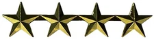 Four 4 Gold Star Military Motorcycle Hat Cap Lapel Pin ML-028