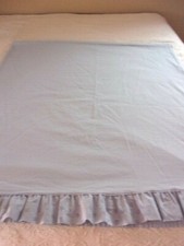 Dan River Light Blue Tonal Stripe/Floral Ruff...