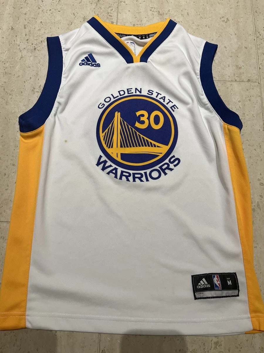 Stephen Curry Signed Warriors Adidas Autographed NBA Youth Jersey