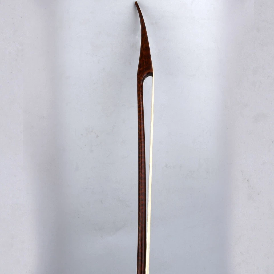 Pro Master Antique Snakewood Viol Da Gamba Bow Bass bow Special Frog Stiff Fast - Image 3 of 4
