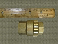 Waste Oil Heater parts Clean Burn  3/4" brass check / foot valve