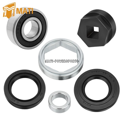 Frame Steering Stem Bearing Seal Holder Nut Kit for Yamaha Grizzly 660