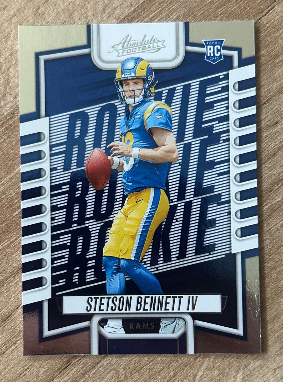 2023 Panini Absolute Football Stetson Bennett RC #136 Los Angeles Rams