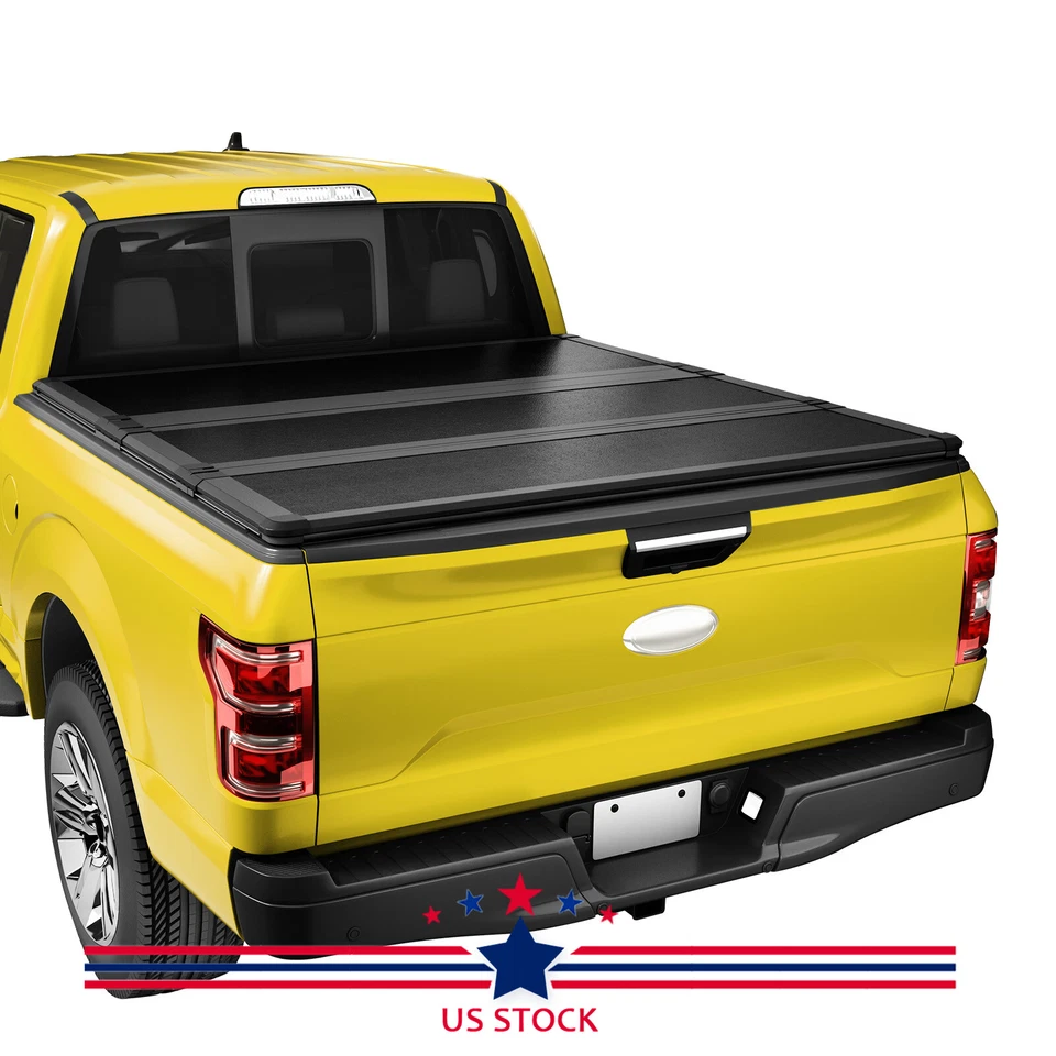 6.5ft Hard Tri-Fold Tonneau Cover For 2004-14 Ford F-150 2006-14 Lincoln Mark LT Foto 4 de 4