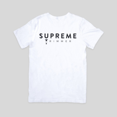 White Cotton Comfortable Everyday Wear T-Shirt by Supreme Trimmer